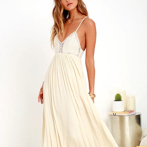 Crochet top maxi dress Clearance